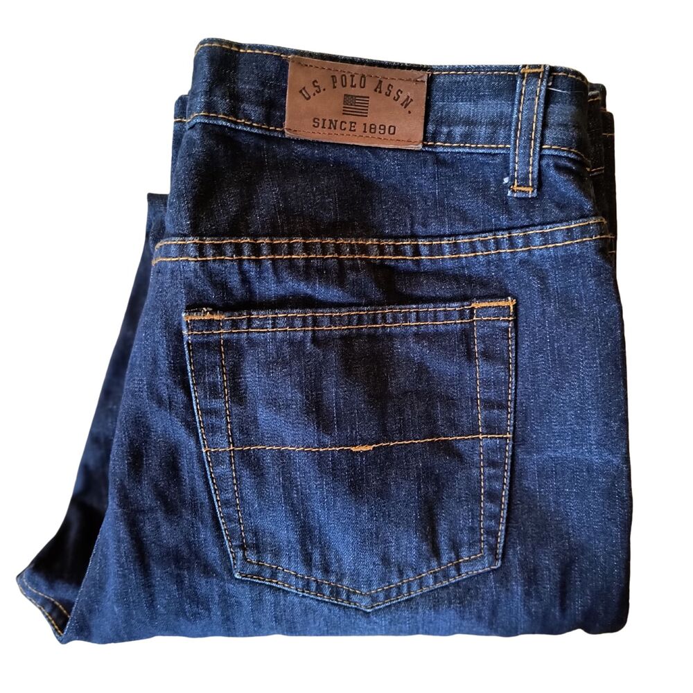 US Polo Assn Jeans Junior's 13/14 Blue Bootcut Denim 32x31 - Picture 3 of 4